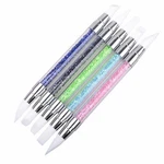 5PCS Set Nail Art Brush Dotting Tools 2 Way Sculpture Pen Silicone Carving Craft. Fixed Price $10.27.