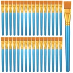 32 Pcs 1 Inch Golden Flat Paint Brushes Wooden Handle For Acrylic Watercolor. Fixed Price $29.98.