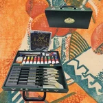 Royal Langnickel Artist Oil Colour Set Brushes Paint Linseed 30 Piece Wood Case-. Fixed Price $34.99.