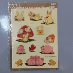 Vintage Meyercord Decals, Mushroom Pig Mouse Mice 1599-D 1970'S Era Package!. Fixed Price $6.99.