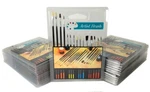 Of 30: 15 Piece Artist Paint Brush Sets, All Purpose Oil Watercolor Acrylic. Fixed Price $54.99.