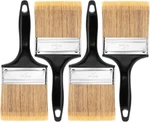 Paint Brushes, 4-INCH, Pack, Flat For Walls, Black. Fixed Price $12.25.