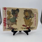 Vtg 1960'S Anthropomorphic Duck & Chick Cuties Decals Meyercord Fuzzy Wall Decor. Fixed Price $17.99.