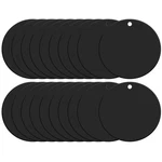 Acrylic Keychain Blanks, 2.5 Inch Round Disc Ornaments With Hole, Black, 25PCS. Fixed Price $20.45.