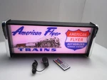 American Flyer Trains Service Station Led Display Lighted Sign Lightbox. Fixed Price $125.00.