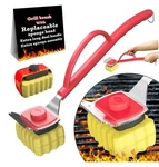 Grill Brush For Outdoor With 2 Replacement Sponge Head Steam Cleaning Kit,. Fixed Price $26.59.