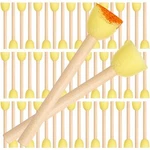 100 Pc Round Sponges Foam Set Brushes With Wooden Handle (0.8 Inch). Fixed Price $14.30.