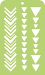 Kaisercraft Mini Designer Templates 3.5"X5.75"-TRIBAL Strips, Set Of. Fixed Price $8.99.