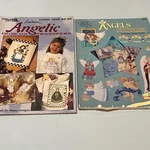 Leisure Arts Lavonne Angelic Iron-on Transfer Design Books Lot Of 2. Fixed Price $25.00.