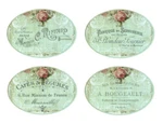 Vintage Image Victorian Rose French Labels Transfer Waterslide Decals LAB409. Fixed Price $13.99.
