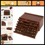 6-DRAWER Art Supply Storage Organizer Beech Wood Box With Removable Dividers,. Fixed Price $111.99.