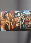 Large Surrealist Oil Painting 24X36 Dal Style Dreamscape Hand Painted. Fixed Price $375.00.