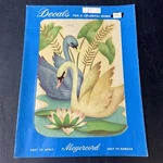 Vintage Meyercord Decorator Water Decal 932B Pair Of Swans. Fixed Price $9.99.