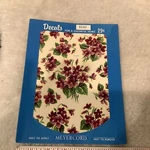 Vintage Meyercord Decal Transfers Pattern Nos Purple Flowers. Fixed Price $14.00.