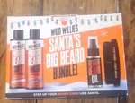Wild Willes Men's Santa's Big Beard Oil, Shampoo, Conditioner & Brush Bundle Set. Fixed Price $18.99.