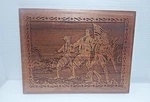 Spirit Of 1776 Carved Solid American Walnut Wall Plaque 12" X 9" 3/4" #2219. Fixed Price $19.99.