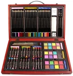 Nicole 79 Piece Studio Art & Craft Supplies Drawing And Painting Set Wood Box. Fixed Price $15.99.