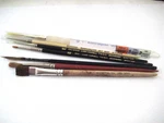 Vintage Lot Of 7 Assorted Artist/art Brushes Marxbrush, Loew-cornell, Sable Hair. Fixed Price $17.99.