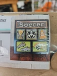 Foundations Decor Shadow Box Kit Soccer #40004-0. Fixed Price $7.99.