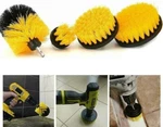 4PC Iit Power Drill Cleaning Brush Kit Carpet Tile Grout Scrub Set #82550. Fixed Price $22.99.