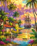 Paint By Numbers Diy Kit For Adults Wall Art Decoration Home Gift New. Fixed Price $18.99.