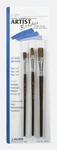 Linzer 1/4, 3/8, And 1/2 In. W Flat Artist Paint Brush Set 353. Fixed Price $8.95.