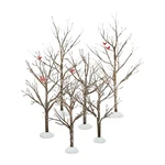 Steel, Paper, Plastic Village Bare Branch Trees Figurine Set (6 Pieces). Fixed Price $44.44.