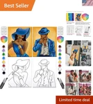 Artistic Escape: 2 Pack Canvas Painting Kits For Stress Relief And Creativity. Fixed Price $27.99.