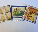 Vtg Meyercord Decals Lot Swan Teddy Bear Sailboat Scrapbook Junk Journal R3. Fixed Price $15.00.