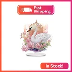Artopet Diy Diamond Desktop Ornament Special Shaped Crystal Flowers Birdcages. Fixed Price $18.16.