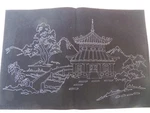 Tri Chem Ready To Paint Craft Liquid Embroidery 7892 Oriental House Chinese. Fixed Price $19.99.