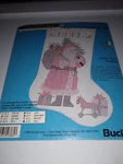 Bucilla Colorpoint Paint Stitching Noel Christmas Stocking Kit 1993 Nip. Fixed Price $9.99.