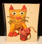 Vintage Meyercord Decals Cat And Mouse 1529-C. Fixed Price $11.95.