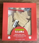 Mondo Llama Paint-your-own Holiday Wood Characters Kit (paints&brushes Included). Fixed Price $8.99.