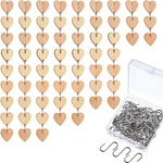 Hicarer 240 Pieces Wooden Circles 120 Pcs Heart Tags Discs Style. Fixed Price $28.64.