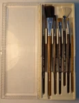 Vtg Set Duncan Ceramic Paint Brushes 500 Series Usa Nib!. Fixed Price $30.00.