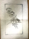 Tri-chem Ready To Paint Fabric Art Roses 7658-R Vtg Floral. Fixed Price $14.95.
