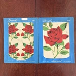Lot Of 2 Vintage Meyercord Decorative Decals Red Rose Numbers X511-A And X511-B. Fixed Price $10.00.