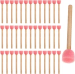 40 Pack Round Sponge Foam Brush 0.6'' Paint Wooden Handle. Fixed Price $13.97.