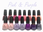 China Glaze Nail Polish Lacquer Pink & Purple - Pick Color 0.5OZ Fast Shipping. Fixed Price $7.75.