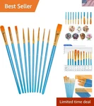 Soucolor Watercolor Paint Set, 10-PACK Professional Artist Brushes, Blue. Fixed Price $6.66.
