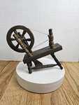 Vintage Primitive Walnut Wooden Spinning Wheel Loom Doll Folkart Decor 1:3 Scale. Fixed Price $19.99.
