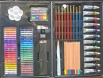 New Daler-rowney Simply 106 Pcs Acrylic Paint Pencil Brushes Pastel Art Set+case. Fixed Price $29.95.