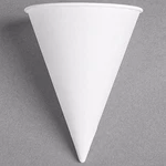 8RB-2050 Bare Eco-forward Oz. White Rolled Rim Paper Cone Cup With Poly Bag.... Fixed Price $43.94.