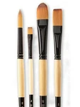 Dynasty Black Gold Series Long Handled Synthetic Brushes. Fixed Price $24.85.