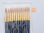 Royal Scholastic Gold Taklon Economy Round Paint Brush 12PC Set- 3, 5,8 Or 10. Fixed Price $13.08.