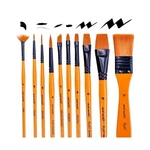 Mont Marte Brushes Set For Painting, 10 Variety Of Brushe... Fast Ship. Fixed Price $18.83.