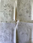 Vtg Celia Totus Artex Tri-chem Embroidery Paint Picture Lot Rose Pansy Deer Eagl. Fixed Price $7.95.