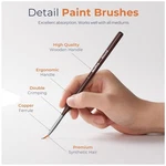 Precision Miniature Paint Brushes - Acrylic, Oil, Watercolor. Fixed Price $26.39.