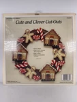 Christmas Demis Gingerbread Wood Wreath 11 Inch Cute & Clever Cut-outs Nos. Fixed Price $11.04.